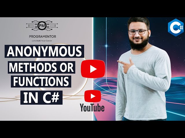 Anonymous Functions in C# | Anonymous Methods | C# Tutorial | Learn C# | Csharp | C# (Hindi/Urdu)