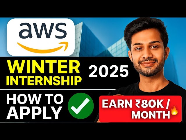 "💻 Amazon AWS Online Internship 2025 | Free Training for Students 📚 | AICTE Approved ✅ | Apply fast"