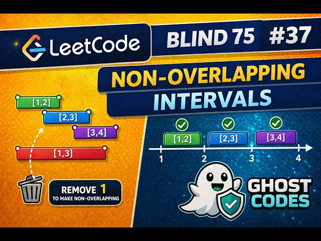 Why Merge Intervals Logic FAILS Here 🤔 | Non-overlapping Intervals (Blind 75 #37)