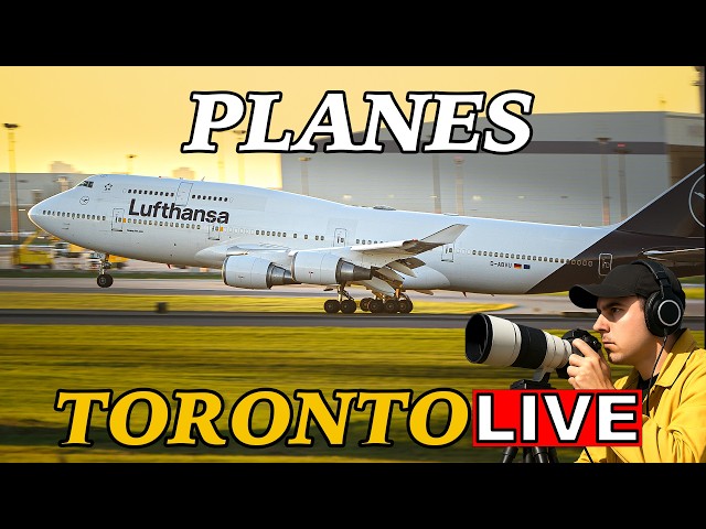 LIVE Plane Spotting! 747 Lufthansa in Toronto Airport (YYZ)!  Monday Evening Stream!
