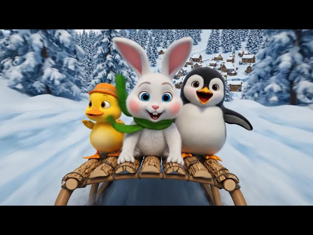 🐰🐤Roro & Dodo Meet Pipi: The Secret of the Snowmobile & Rescuing Pipi the Penguin in the Blizzard