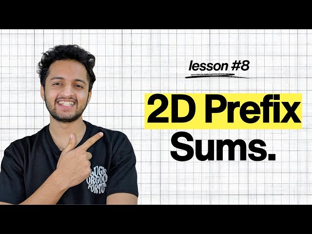 Master 2D Prefix Sums in Minutes | The Secret Behind O(1) Matrix Queries