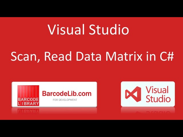 How to scan, read Data Matrix 2D barcode images using BarcodeLib C# Barcode Scanner library
