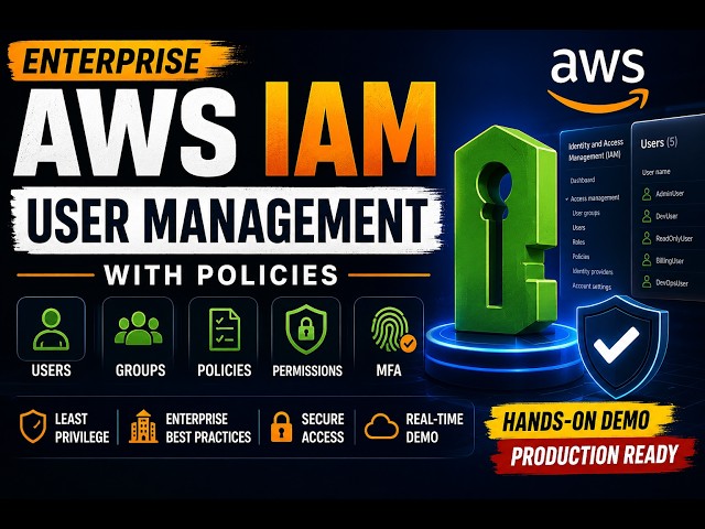 🔐 Enterprise AWS IAM User Management with Policies | Real-Time | AWS Security Best Practices ☁️🚀