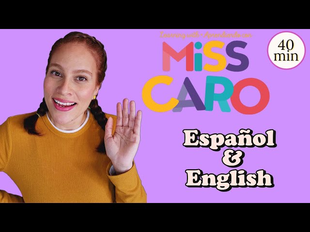 Bilingual Learning | First Words | Kids Songs | Numbers | Bingo | Spanish |  Learning with Miss Caro