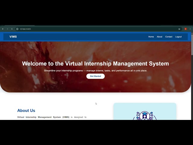 Virtual Internship Management System (VIMS) | Python Flask & MySQL Project