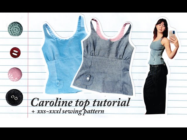 Caroline top sewing tutorial + pattern