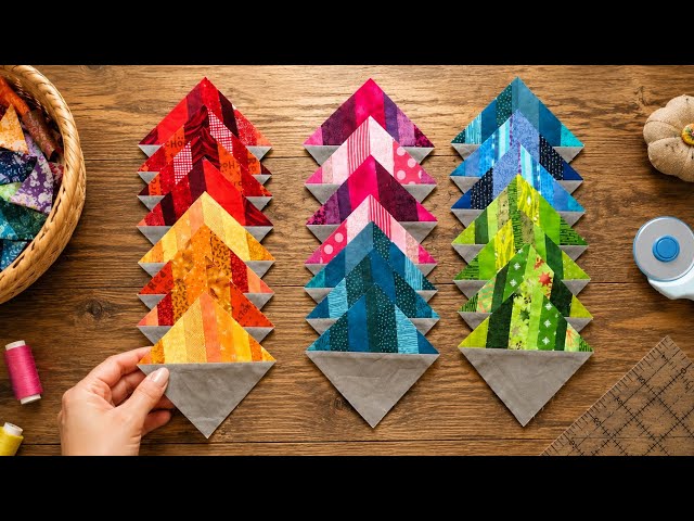 Beautiful Patchwork Quilt Using Fabric Scraps | Easy Sewing Tutorial