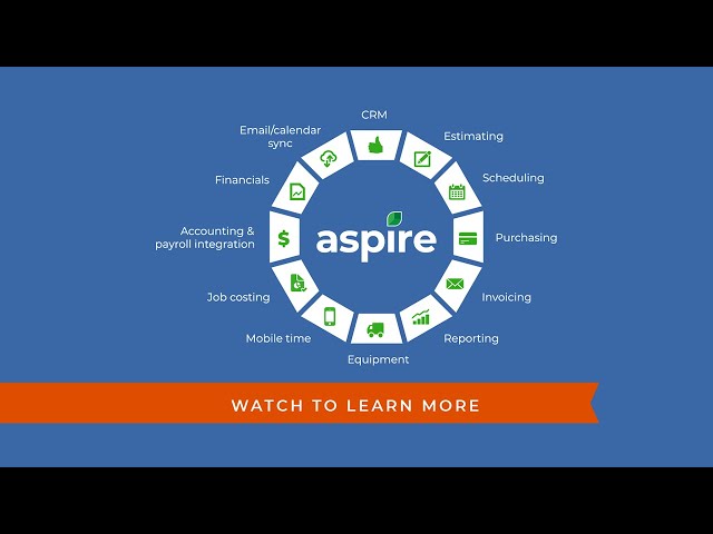 Aspire landscape business management software: Platform overview (60-sec)