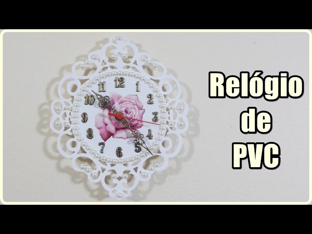 Learn how to make a beautiful PVC clock with pearls