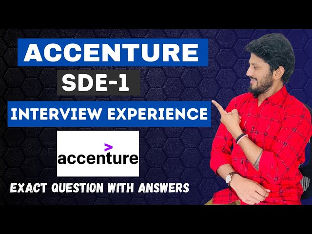Accenture Interview experience 2024 | SDE-1 Accenture Interview Process Step By Step Coding Round