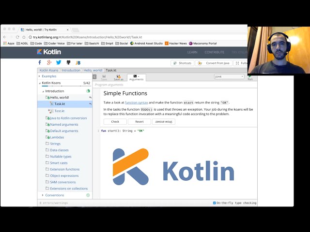 Let's Learn Kotlin - Part 2 - Strings, Data Classes and Nullable Types