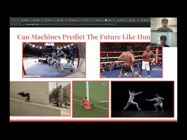 ECE 285 Visual Learning FutureGAN for Fencing - Final Project Presentation