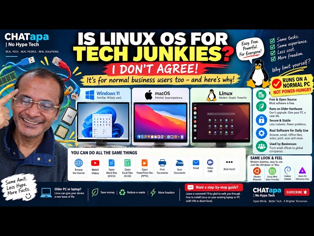 Is Linux Only for Tech Junkies? NO! A Free, Legal Alternative for Normal Users #linux