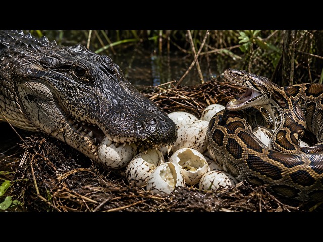 FLORIDA'S NATIVE PREDATORS Started Raiding Python Nests — What Happened Next Shocked Scientists