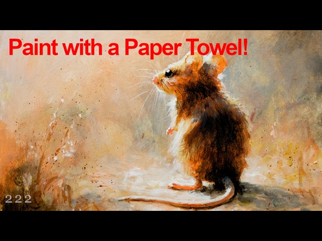 Painting on WATERCOLOUR PAPER with ACRYLICS! Step by step Tutorial! #acrylicpaintingtutorial