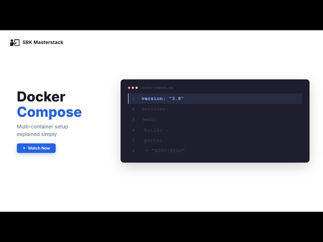 Docker Compose Explained Line by Line | Multi-Container Apps with docker-compose.yml