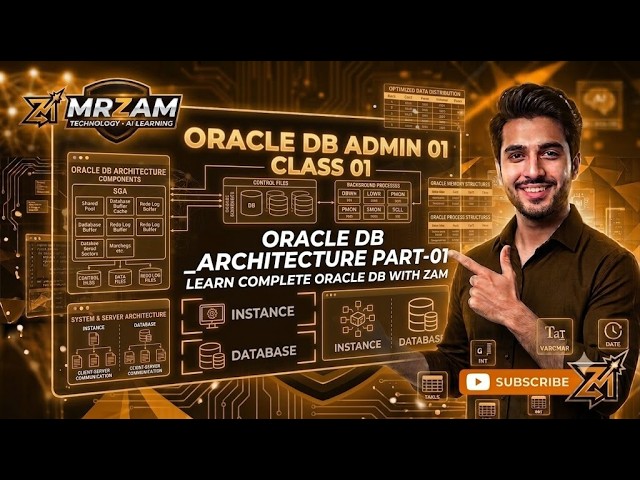 Complete Oracle DB Administration with MrZAM [Urdu/Hindi]🎓 Oracle DB Architecture Part-01