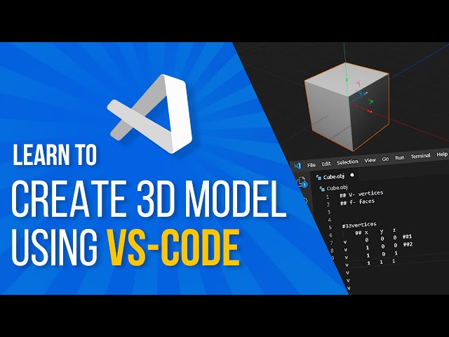 HOW TO CREATE 3D MODEL USING Visual Studio Code || No 3D Engine required