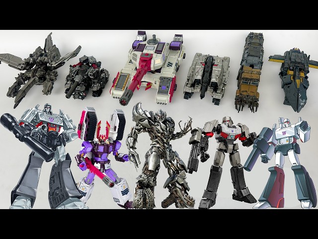 Evolution Different MEGATRON Generations! Ultimate Transformers Toy Collection & Transforming Review