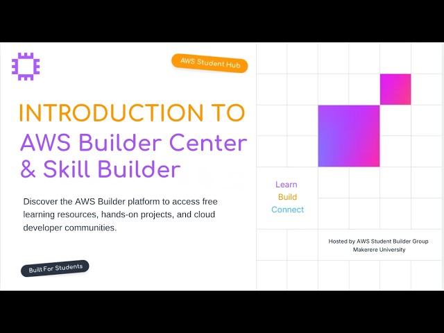 Designing Presentation Slides for Students: AWS Builder Center & Skill Builder Tutorial ☁️
