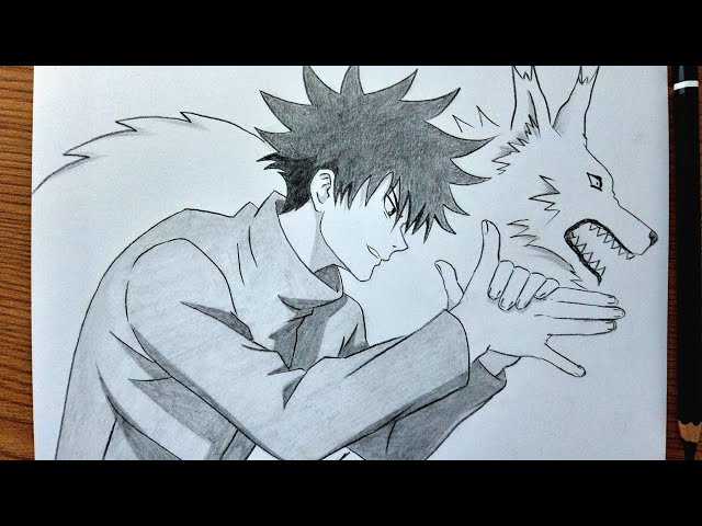 How To Draw Megumi Fushiguro & Divine Dog || Jujutsu Kaisen Drawing Tutorial
