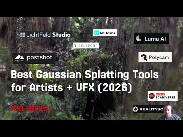 Best Gaussian Splatting Pipeline Tools for Artists + VFX (2026)