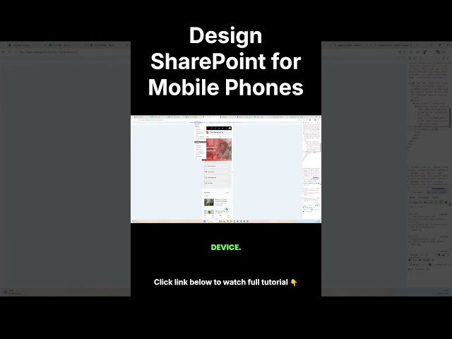 Is your SharePoint mobile-friendly? #sharepoint #tech #mobile