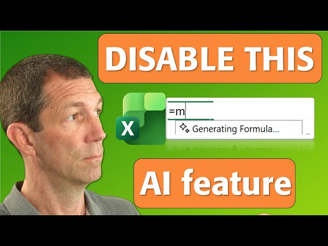 Why I Immediately Turned OFF Excel's New AI Formula Feature