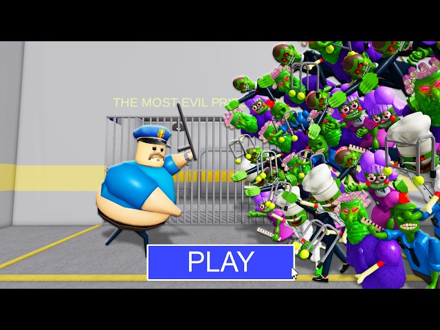 BARRY Vs ZOMBIE TSUNAMI in BARRY'S PRISON RUN! New Scary Obby (#Roblox)