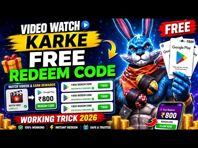 GET FREE REDEEM CODES INSTANTLY😋| GET A FREE 800 REDEEM CODE | HOW TO GET GOOGLE PLAY STORE REDEE...