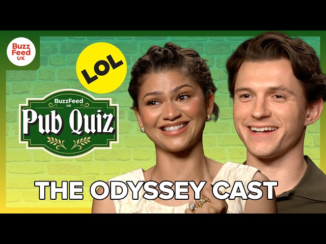 The Odyssey Cast Take On The BuzzFeed Pub Quiz | Matt Damon, Zendaya & Tom Holland