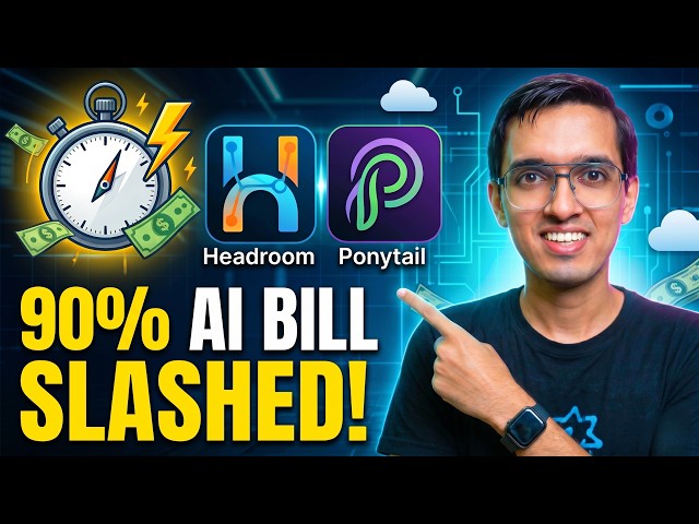 Headroom + Ponytail Setup: I Slashed My AI Tokens Locally in 60 Seconds!