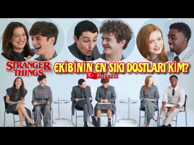 ¿Se conocen los actores de Stranger Things? / Subtítulos en turco / Entrevista de la temporada 5 ...