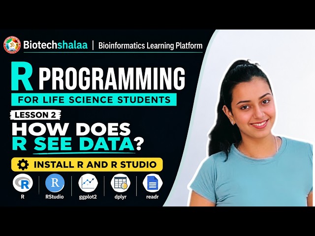 Lesson 2: How does R see Data? | R Programming for Life Science Students
