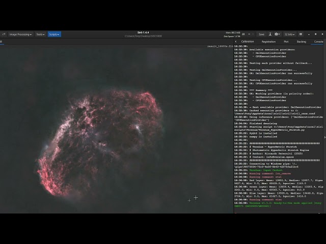 Siril StarXTerminator Photoshop processing NGC 6888 Crescent nebula