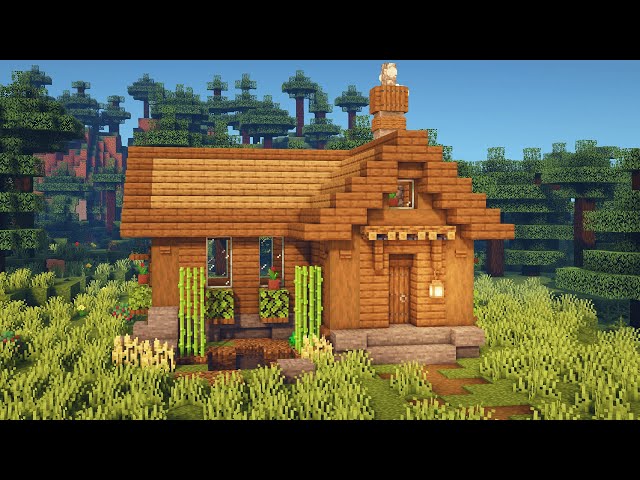 Minecraft: How to Build a Simple Spruce Starter House
