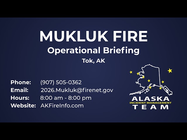 MUKLUK FIRE OPERATIONS BRIEFING - August 28, 2026