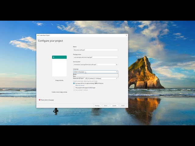 Android | App | Development | Training | Java : Create Project