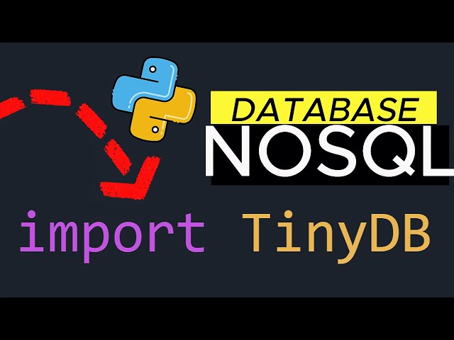 NoSQL Database in Python with ZERO Setup | TinyDB Tutorial for Beginners