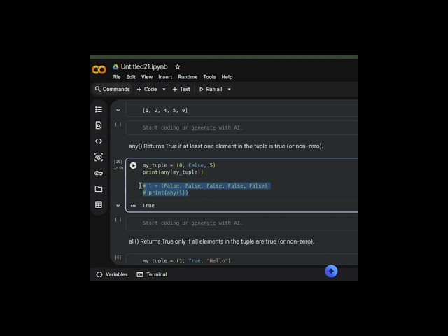 python tuple built in functions and methods #tuple #datatypes #python #coding #colab