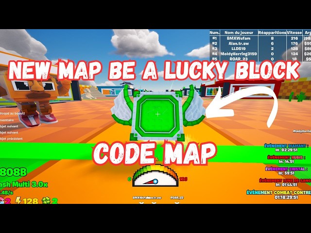 NEW CODE MAP Be A Lucky Block (tycoon) MAP FORTNITE CREATIVE SMUTI,New secret CODE MAP Be a brainrot