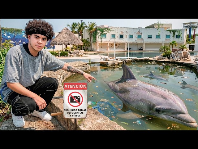 Abandonan PARQUE ACUÁTICO con DELFINES DENTRO