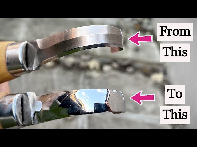 Modify the Bevel on a Mora Spoon / Hook Knife - Lee Stoffer