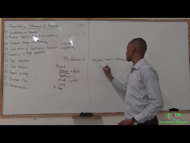 Introduction to Quantitative Techniques and Research