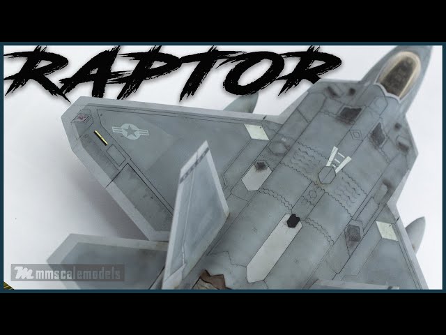 Academy F-22A Raptor 1/72 - Full build