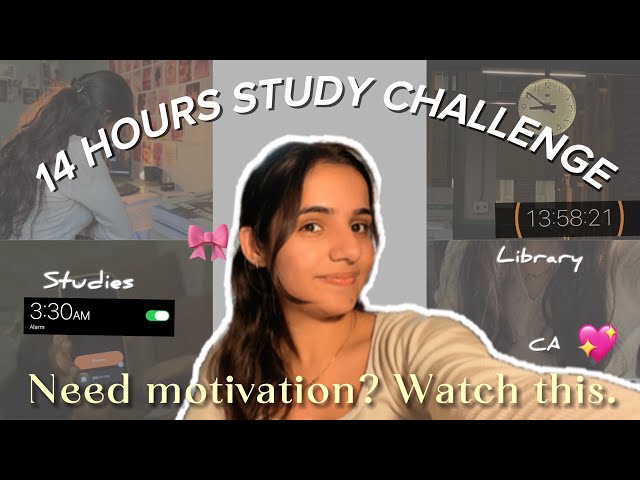 3:30AM | 14 HOURS STUDY | PRODUCTIVE DAY IN MY LIFE | tips on motivation & discipline | CA