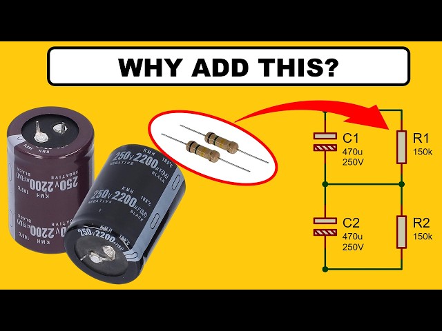 Why Place Resistors in Parallel With High-Voltage Capacitors?