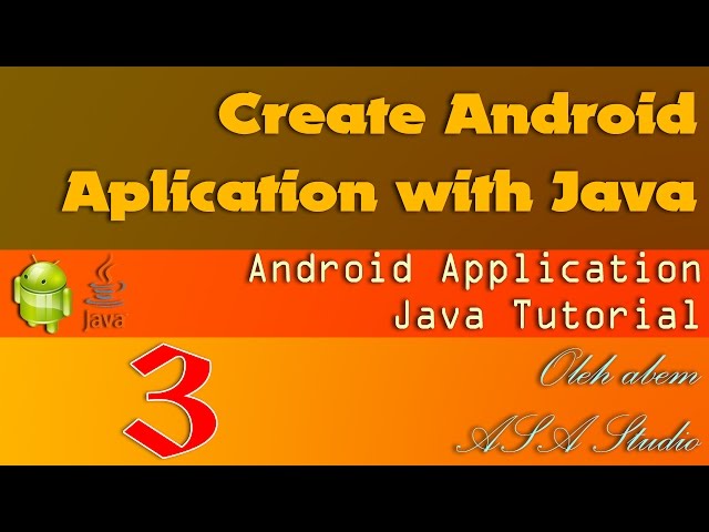 Create Android Aplication with Java, EN 3, Installing Android SDK