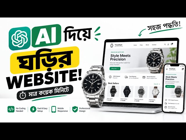 Build a Watch Selling Website with AI for FREE 🔥 | Create an AI-Powered Watch Selling Website | B...